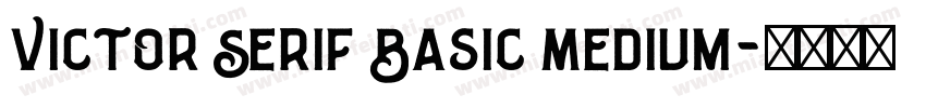Victor Serif Basic Medium字体转换